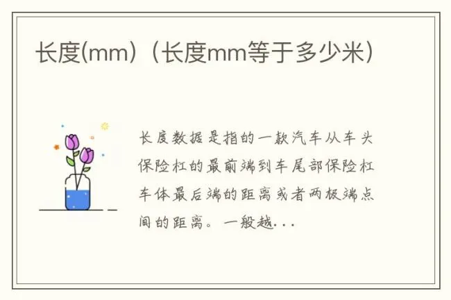 长度(mm)（长度mm等于多少米）