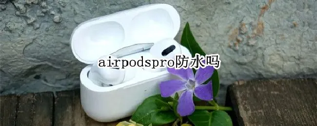 airpodspro防水吗 airpodspro防水么