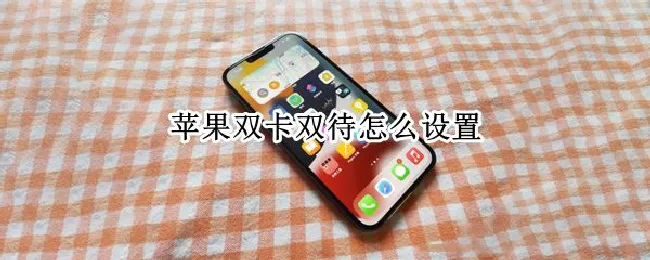 苹果双卡双待怎么设置 苹果双卡双待怎么设置呼出号码