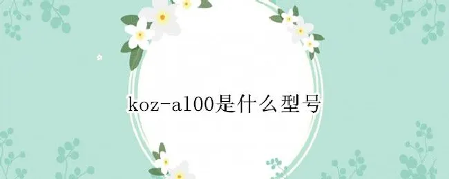 koz-al00是什么型号（koz-al00是什么型号手机）