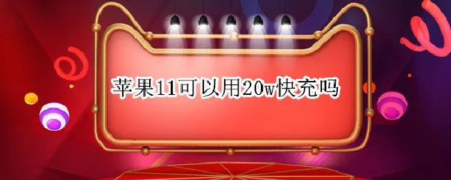 苹果11可以用20w快充吗（苹果11可以用20w快充吗有损害吗）