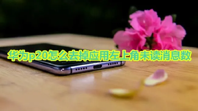 华为p20怎么去掉应用左上角未读消息数