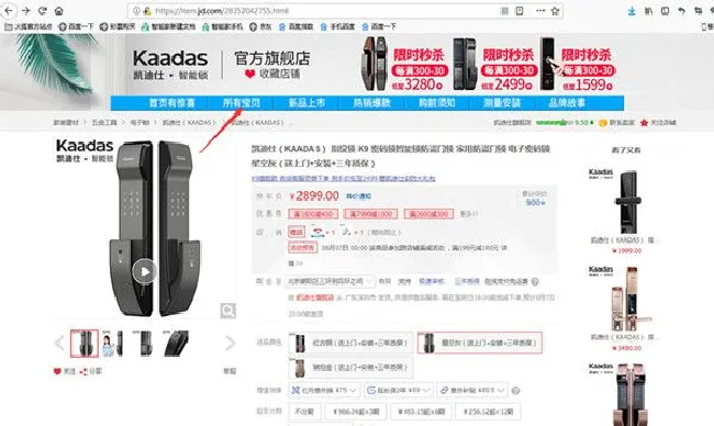 凯迪仕智能锁专卖店在哪