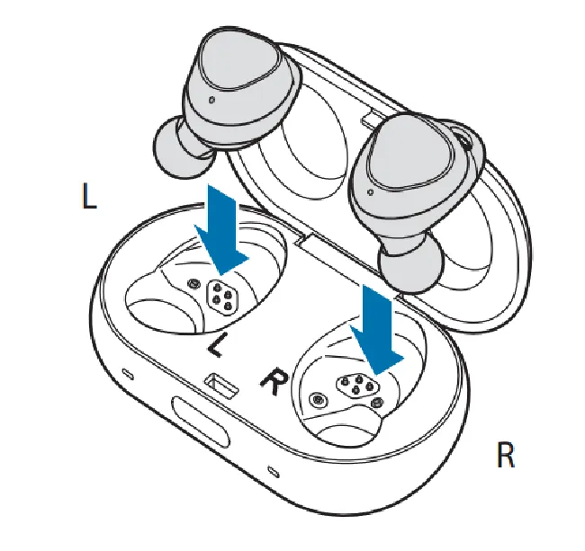 三星Gear IconX 2018耳机充电教程