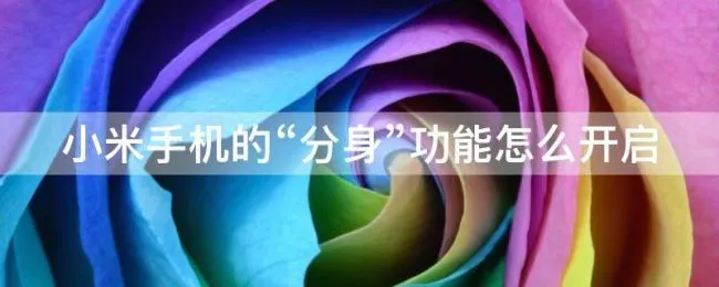 小米手机的“分身”功能怎么开启（小米手机分身功能怎么用）