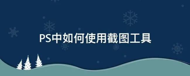 PS中如何使用截图工具（ps截图工具应用技巧）