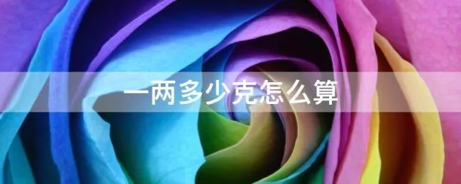 一两多少克怎么算（一两换算多少克）